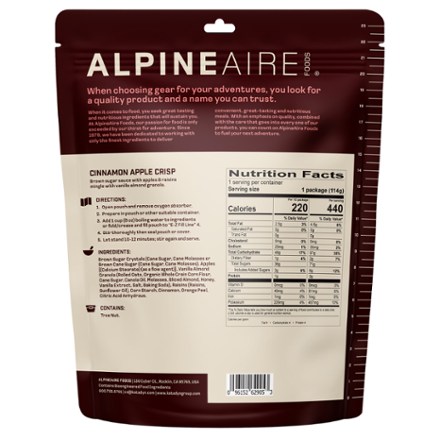 AlpineAire Foods Cinnamon Apple Crisp - 1 Serving 1