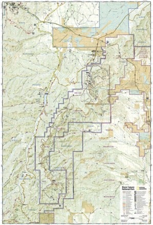 National Geographic Bryce Canyon National Park Trail Map 1