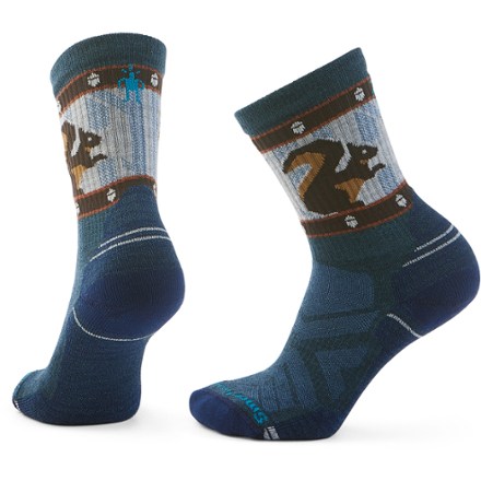 Smartwool Hike Light Cushion Squirrely Crew Socks - Women's 0