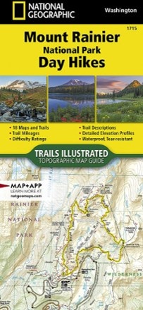 National Geographic Mount Rainier National Park Day Hikes Topographic Map Guide 0