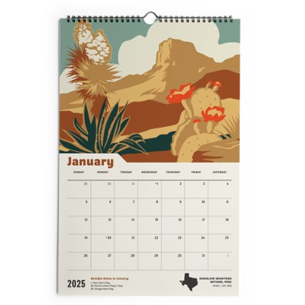 The Landmark Project 2025 National Parks Calendar 1