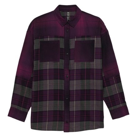 Fox Oversized Flannel Shirt - Women's 0