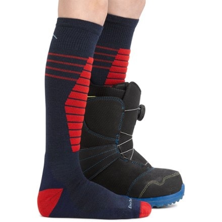 Darn Tough Edge Over-the-Calf Midweight Ski and Snowboard Socks - Kids' 1
