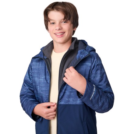 Free Country Systems 3-in-1 Jacket with Brick Fleece - Boys' 4