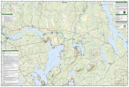 National Geographic Allagash Wilderness Waterway South Map 2