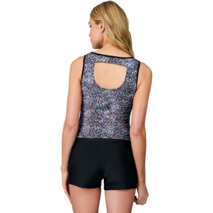 Free Country Full Side Shirring Tankini Swimsuit Top - Women's 1
