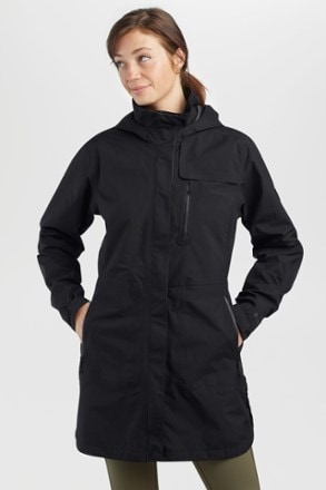 Outdoor Research Aspire Trench Rain Jacket - Women's 1