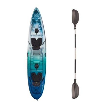 Old Town Ocean Kayak Malibu Two XL Sit-On-Top Kayak with Paddle 2