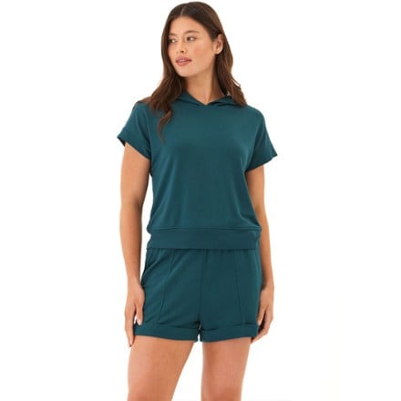 Threads 4 Thought Modal Terry Short-Sleeve Pullover Hoodie - Women's 0