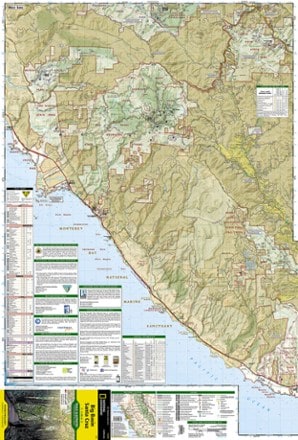 National Geographic Big Basin / Santa Cruz Topographic Map 1