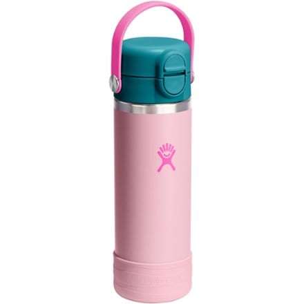 Hydro Flask Kids' Wide-Mouth Vacuum Bootle with Straw Cap and Bottle Boot - 18 fl. oz. 1