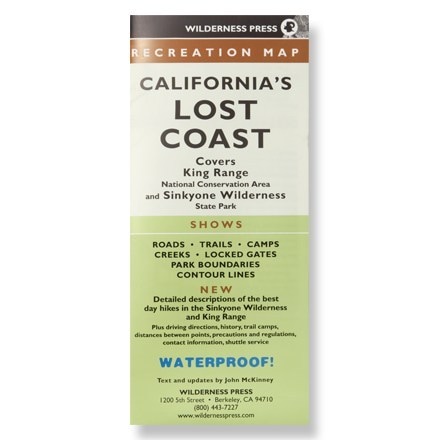 Wilderness Press California's Lost Coast Map  