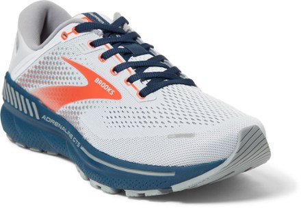 Adrenaline GTS 22 Road-Running Shoes - Men's [3/4 view (Arctic/Red/Titan)]