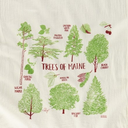 Claudia Pearson Field Guide to Maine Trees Tea Towel 1