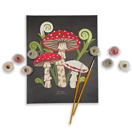 Elle Cree Fly Agaric Mushrooms Paint-by-Number Kit 0