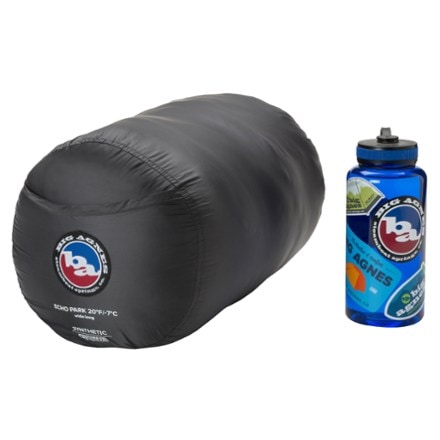 Big Agnes Echo Park 20 Sleeping Bag Water bottle not included