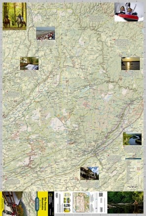 National Geographic The Pocono Mountains Destination Touring Map & Guide 2