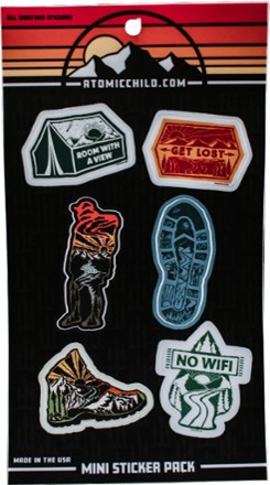 Atomicchild Mini Sticker Pack - Set of 6 0