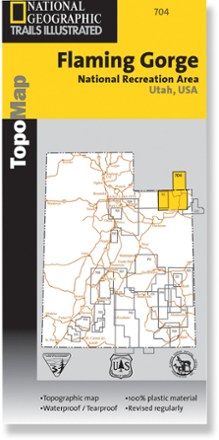 Trails Illustrated Flaming Gorge/Eastern Uintas Trail Map at REI