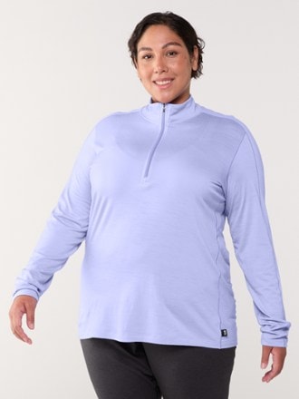 REI Co-op Merino 185 Long-Sleeve Half-Zip Base Layer Top - Women's Plus Sizes 1