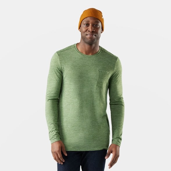 On Body Image of color Fern Green Heather