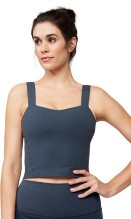 cropped cami with built in bra