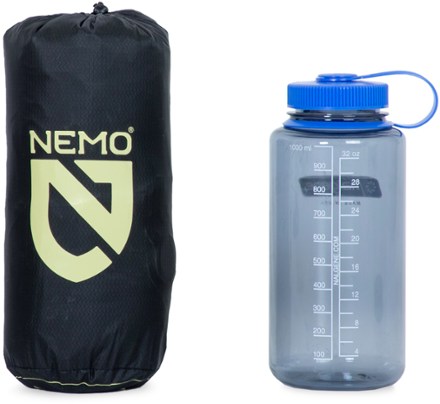 NEMO Tensor Extreme Conditions Ultralight Insulated Sleeping Pad Regular Wide. 32 fl. oz. water bottle for scale; not included