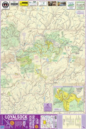 Purple Lizard Maps Loyalsock Pennsylvania State Forest Map 2