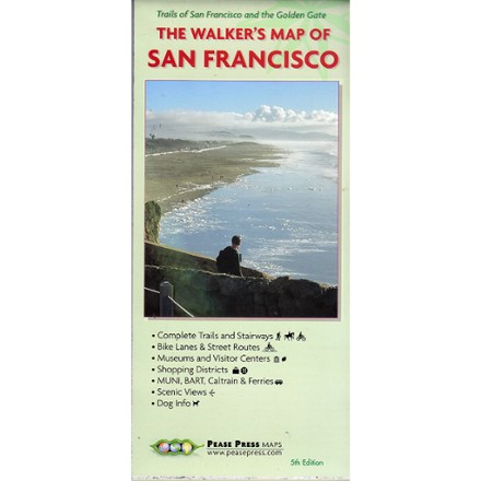 Pease Press The Walker's Map of San Francisco - 5th Edition 0