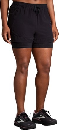 Brooks High Point 3" 2-in-1 Shorts - Women's 1