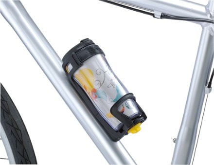 Topeak Modula Java Cage Shown on bike with 12 oz. tumbler (tumbler not included) (Black)