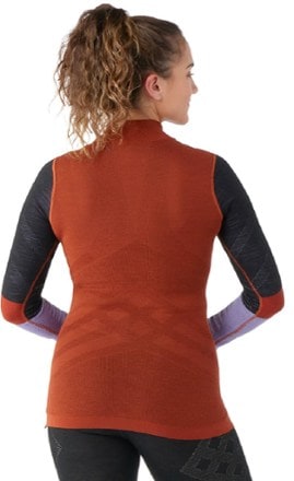 Smartwool Intraknit Merino Colorblock Quarter-Zip Base Layer Top - Women's 2