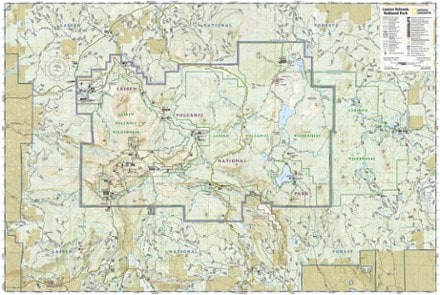 National Geographic Lassen Volcanic National Park Topographic Map 2