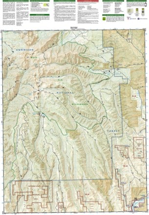 National Geographic Black Mesa / Curecanti Pass Topographic Map 1