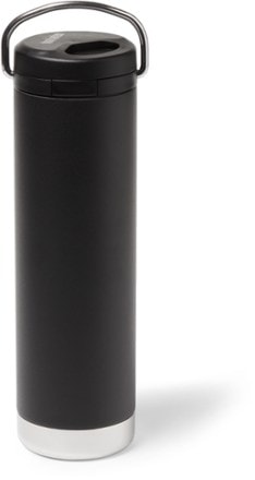 Klean Kanteen TKWide Recycled Insulated Water Bottle with Twist Cap - 20 fl. oz. Back view (Black)