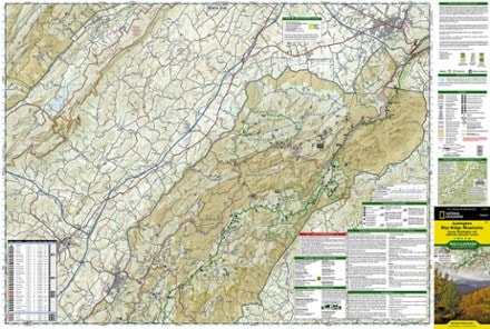 National Geographic Lexington/Blue Ridge Mountains Trail Map 1