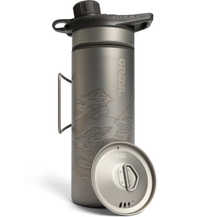 Grayl GeoPress Ti Water Filter and Purifier Bottle Plus Cook Lid 5