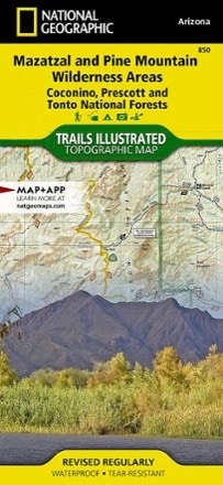 National Geographic Mazatzal and Pine Mountain Wilderness Areas Topographic Map 0