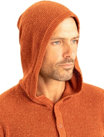 Threads 4 Thought Waffle Knit Henley Hoodie Sweater - Men's 3