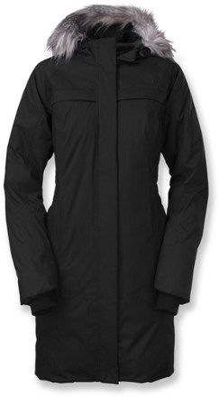 north face black parka womens