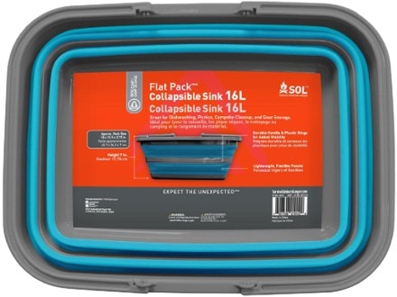 SOL Flat Pack Collapsible Sink - 16 Liters 2