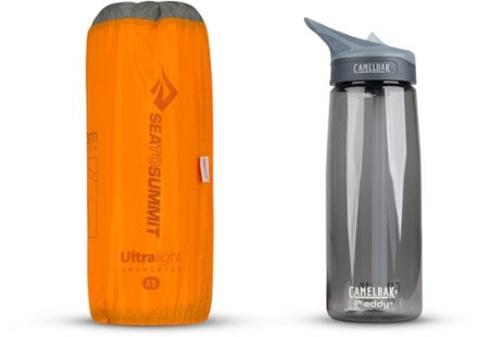 Sea to Summit Ultralight Insulated Air Sleeping Mat Water bottle not included.