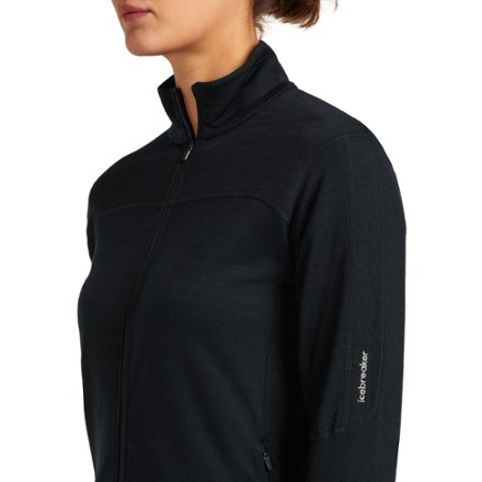 Icebreaker Merino Blend 300 RealFleece Descender Long-Sleeve Zip Base Layer Top - Women's 5