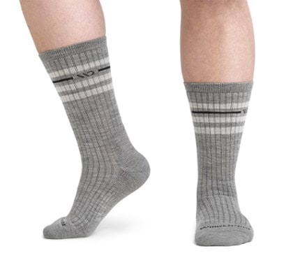 Wide Open Vintage Stripe Cushioned Crew Socks - Men's 5