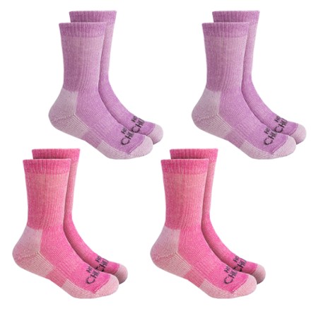 Hot Chillys Youth Wool Trail Socks - 4 Pairs - Kids' 0