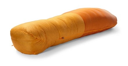 Marmot Lithium 0 Sleeping Bag 3/4 foot view (Orange Pepper/Golden Sun)