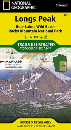 National Geographic Longs Peak Trail Map 0