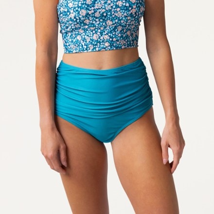 Nani Ruched High Rise Swimsuit Bottoms - Women's 1