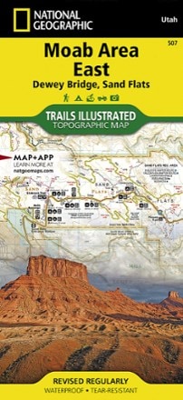 National Geographic Moab Area East - Dewey Bridge, Sand Flats Map 0