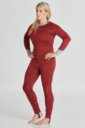 Women's long hot sale johns onesie